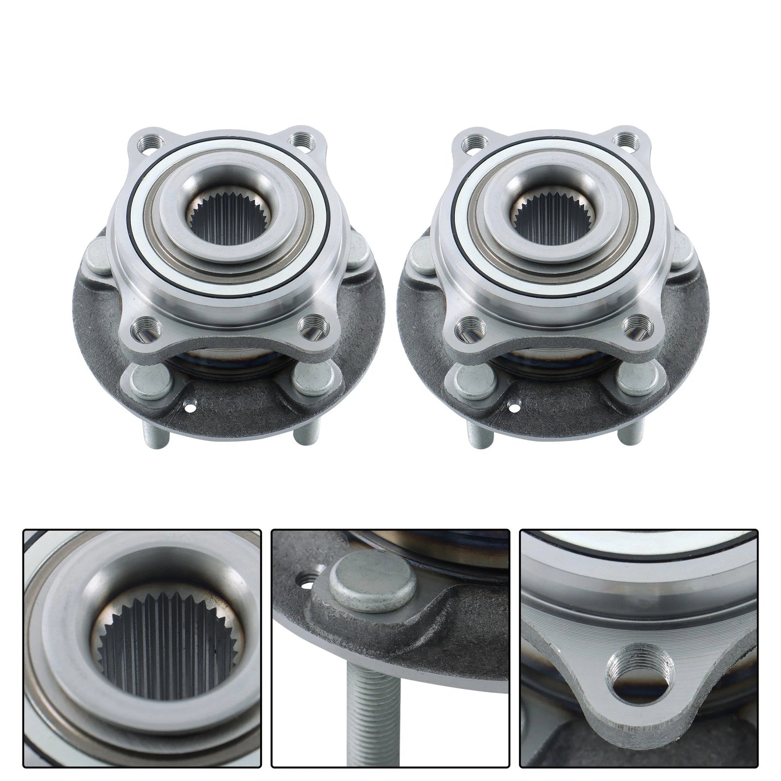 Pair Rear Wheel Hub Bearings for Hyundai Santa Fe (2007–2018)