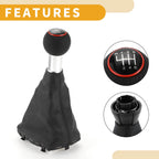 6 Speed Manual Gear Shifter Knob with Cover for Audi A3 (2008–2013)