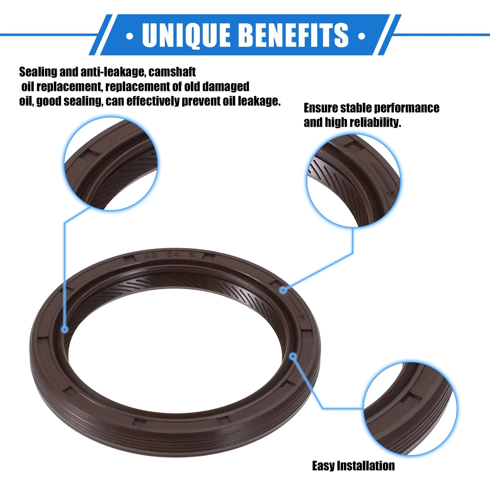 2X Engine Crankshaft Oil Seal for Toyota Tacoma (2009–2019), Lexus IS250
