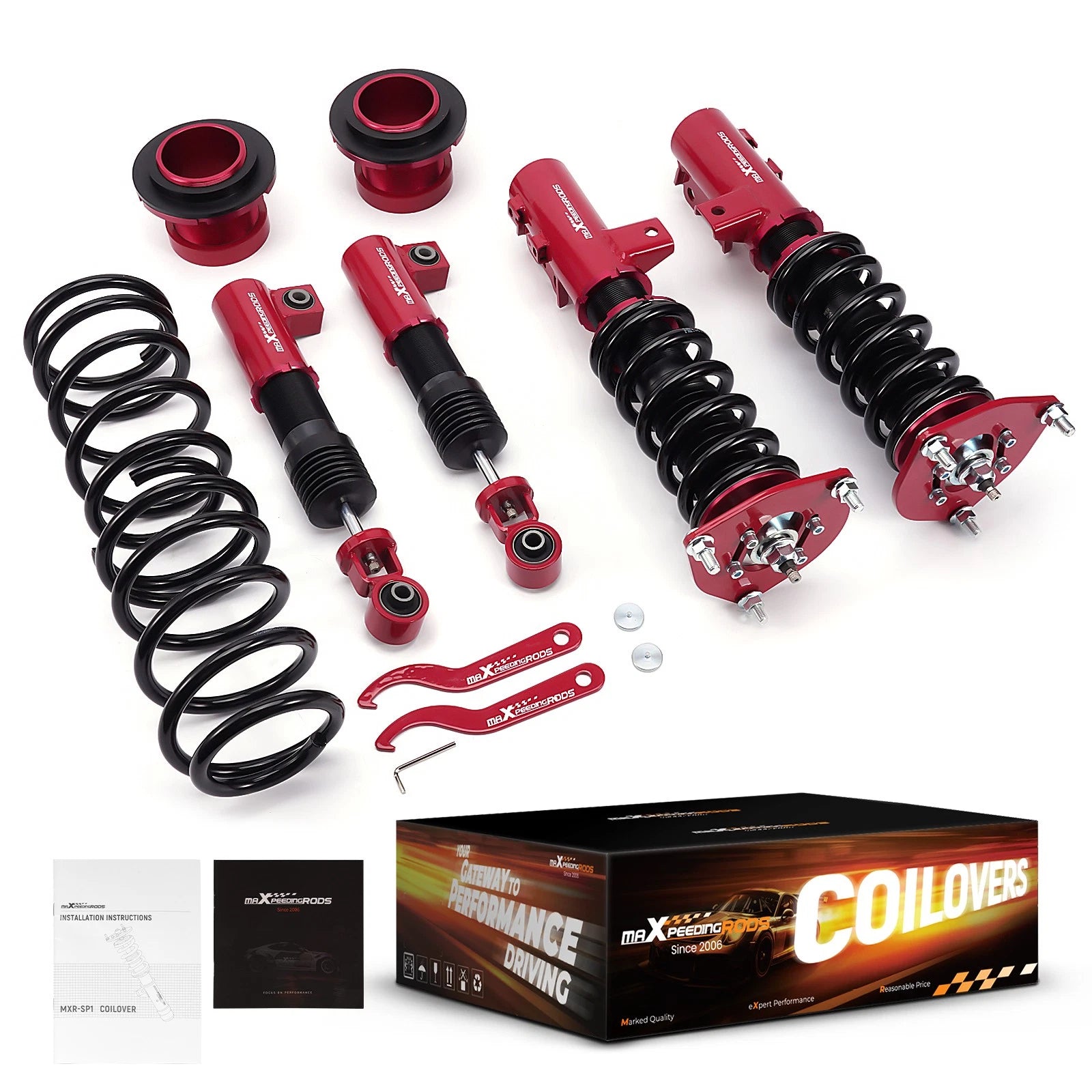 24 Way Adjustable Damper Coilovers Lowering Kit for Hyundai Veloster (2012–2017)
