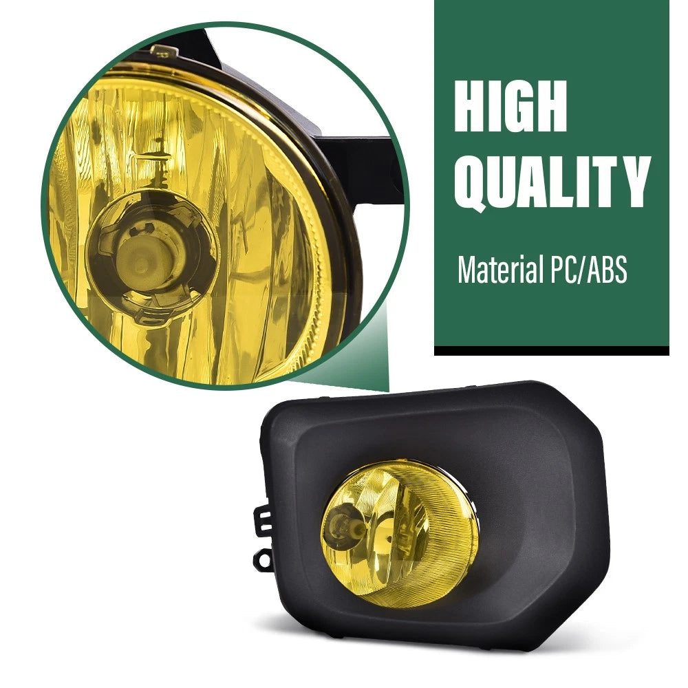 Set of 2 Yellow Lens Fog Lights for Toyota Tacoma (2016–2021)