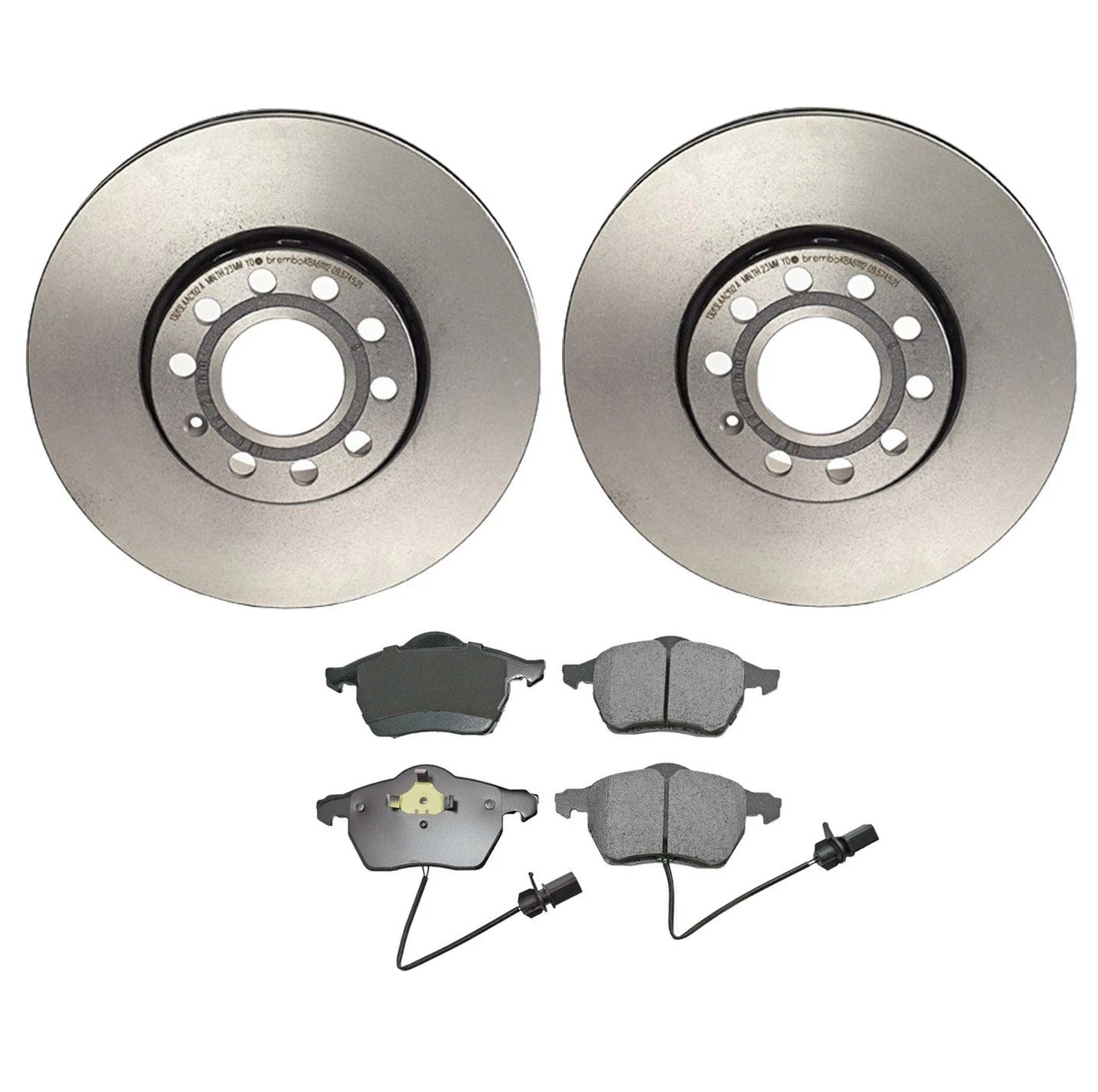 Front Brake Kit Set of 4 Euro Pads Disc Rotors for Audi A4 A6 Quattro VW Passat