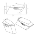 Hard Saddlebags with Black Conversion Brackets for Harley Softail (1984–2017)