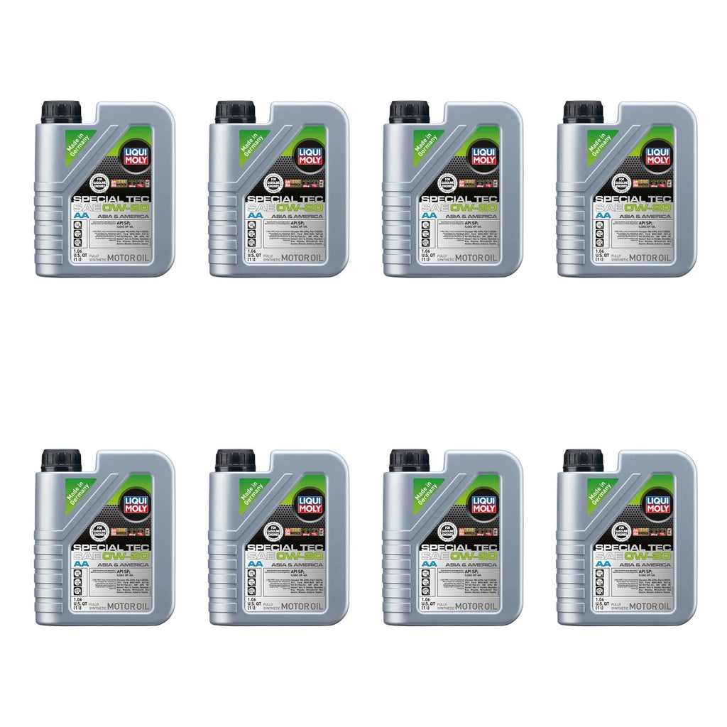 Set of 8 Liqui Moly Special Tec AA 0W-20 Engine Motor Oil (8L)