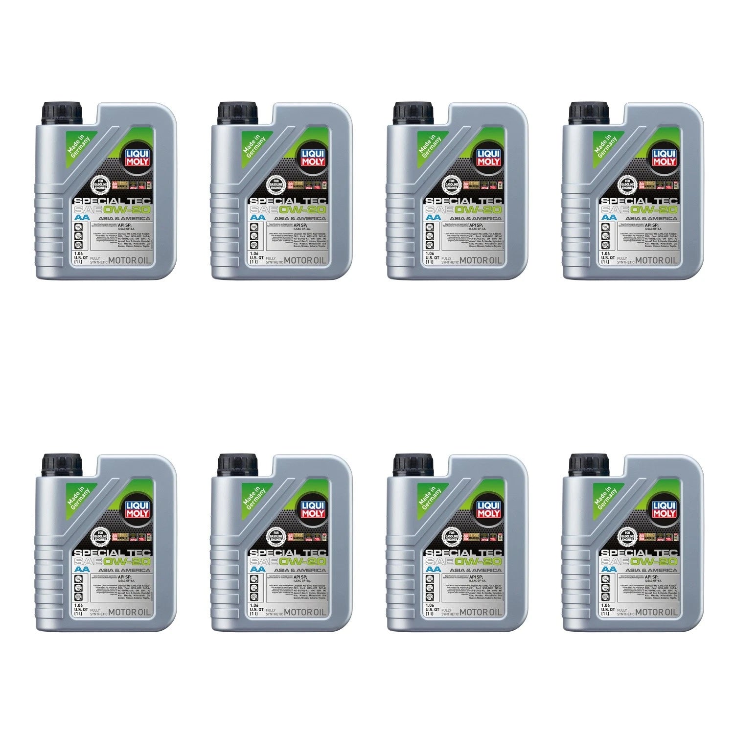 Set of 8 Liqui Moly Special Tec AA 0W-20 Engine Motor Oil (8L)