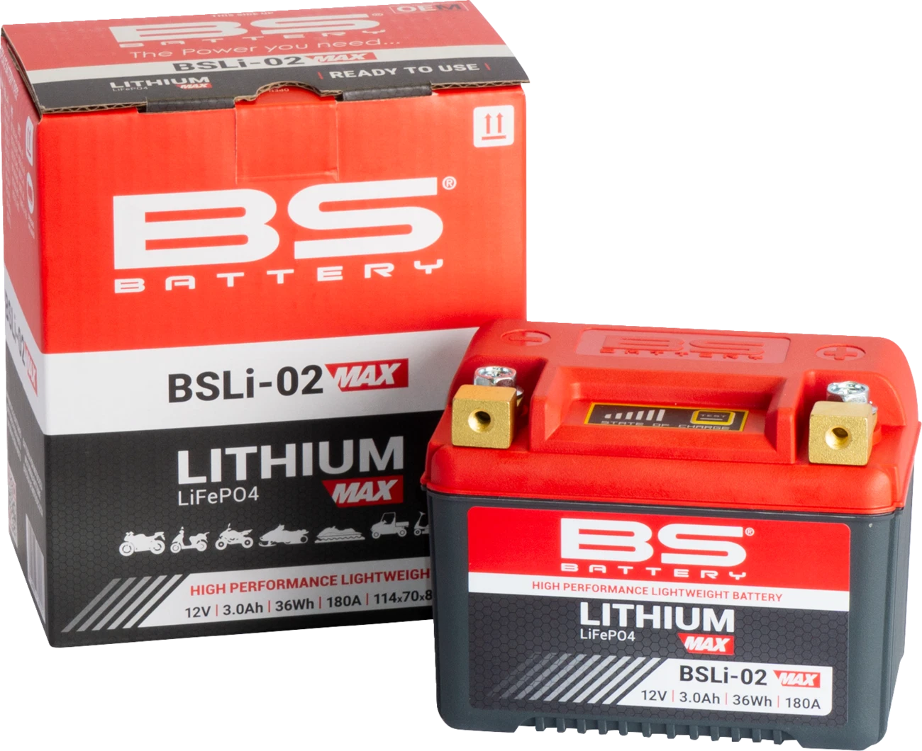 BS Battery Lithium Battery BSLi-02 for (Max 360115)