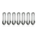 Set of 7 Chrome Front Grille Mesh Inserts for Jeep Wrangler JK (2007–2018)
