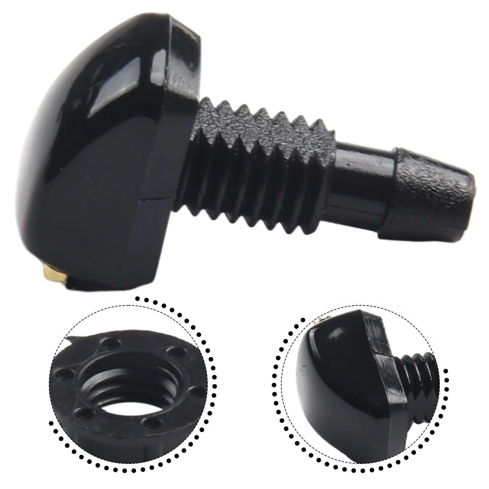 2pc Windshield Washer Nozzle Spray Jet Kit for Universal Vehicles