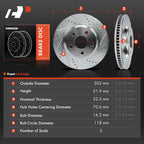 Drilled Brake Rotors for Chevrolet Impala/Buick (2000-2005)