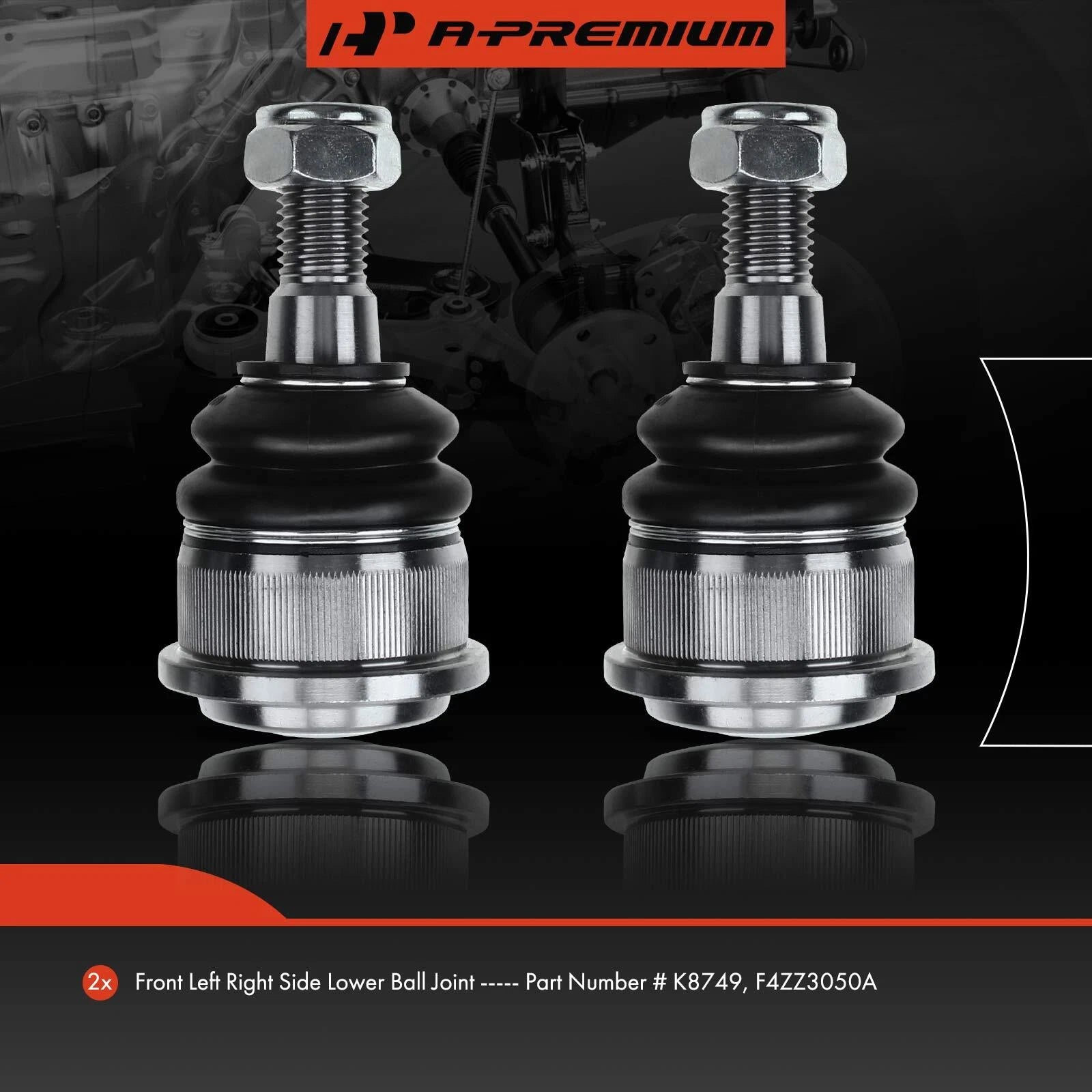 2X Front Lower Side Ball Joint for Ford Mustang (1994-2004)