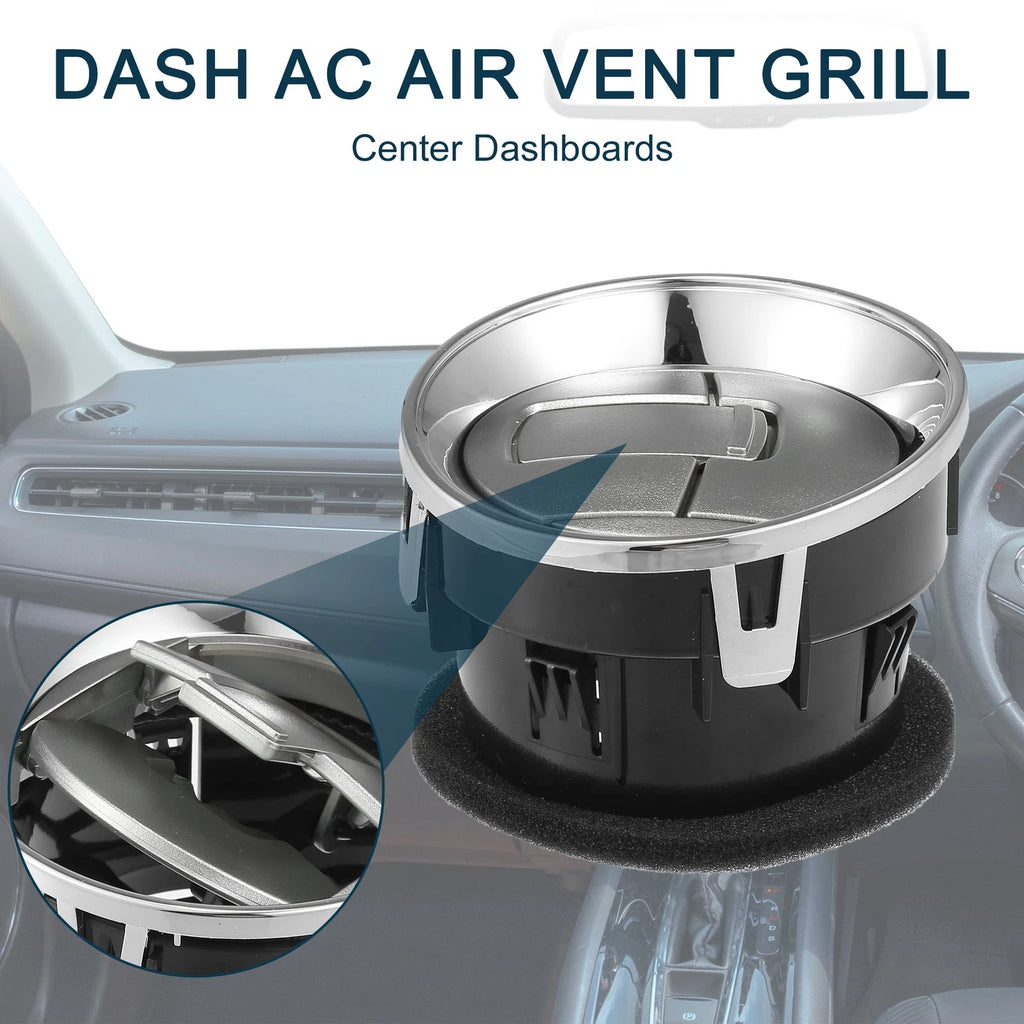 Air Vent Panel for Ford F150 (2009–2014) - Silver Tone, A/C Outlet Light
