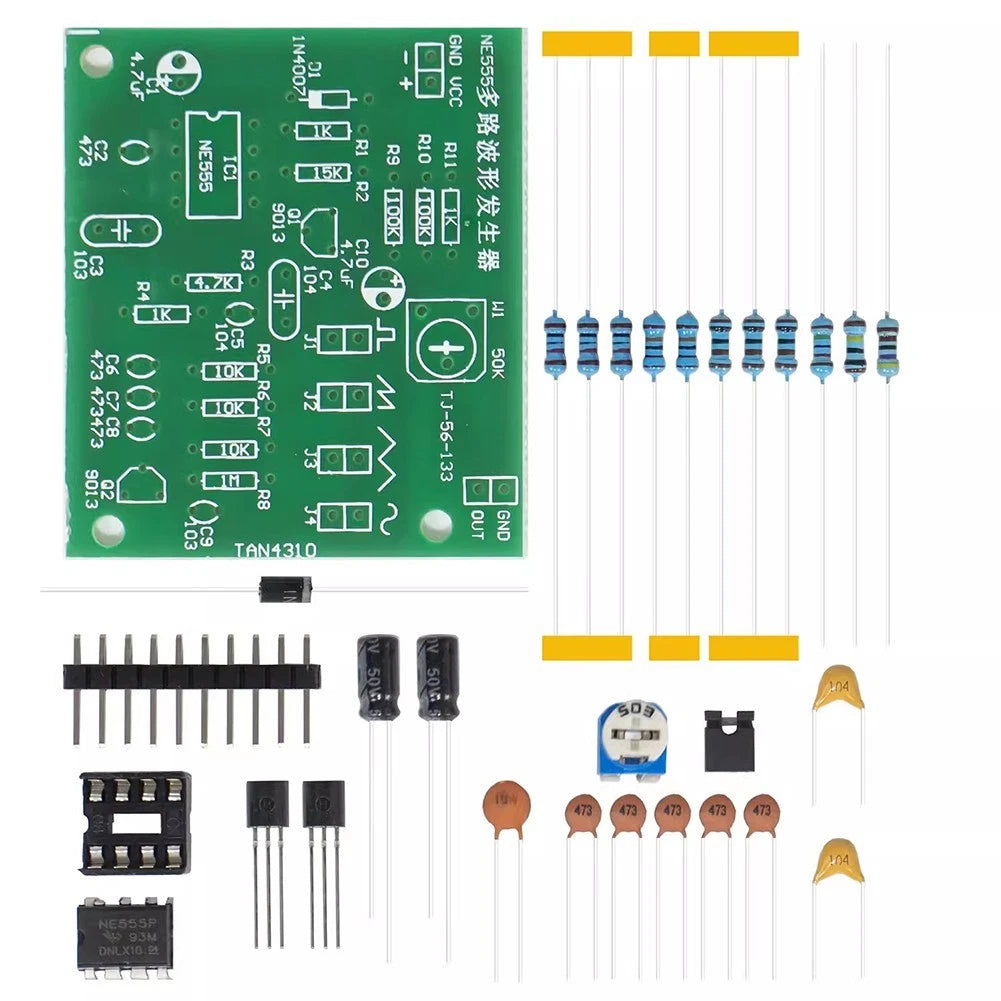 NE555 Waveform Generator Kit for DIY Electronics Projects (No Year)