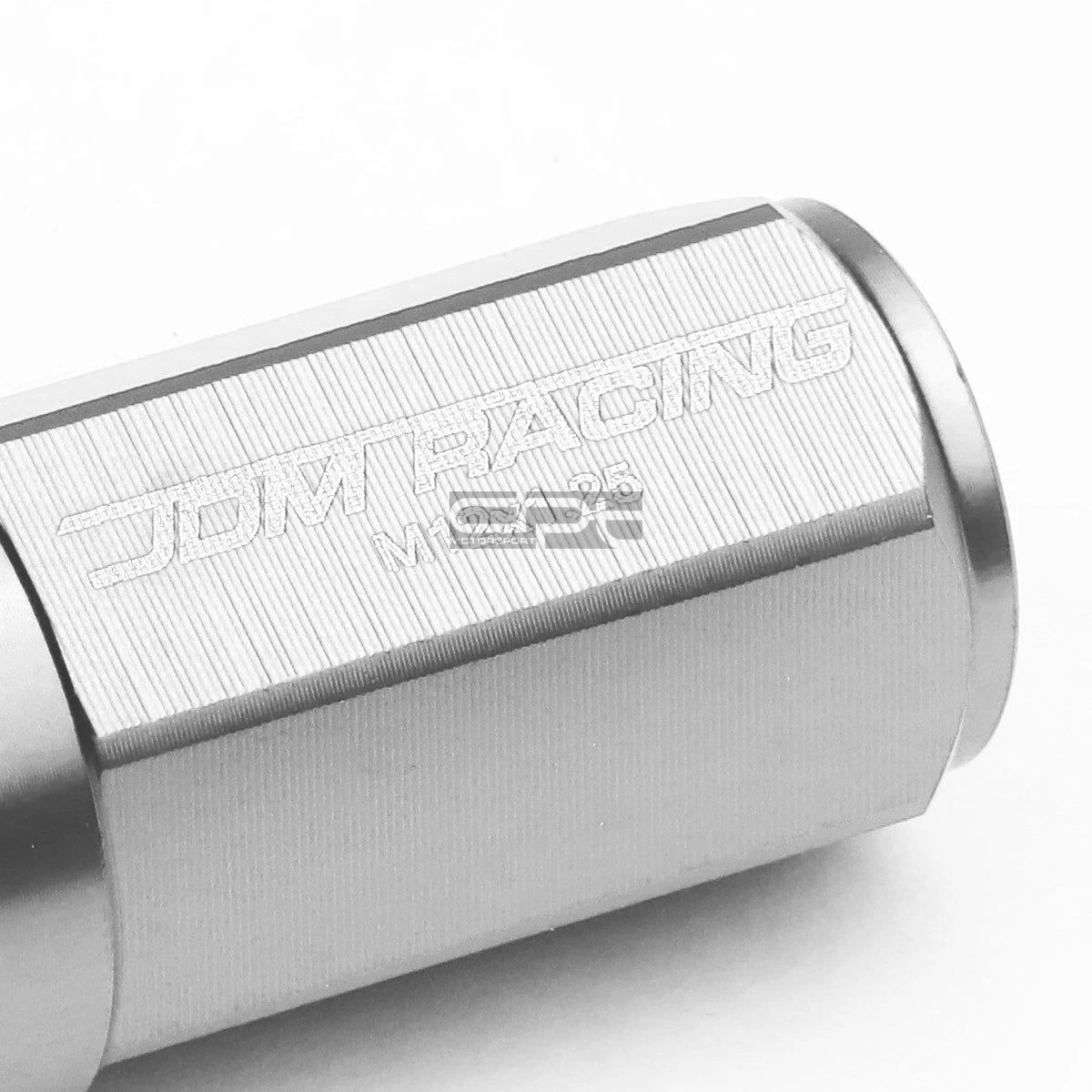20x M12x1.25 53mm Tall Silver Aluminum Lug Nuts for JDM Vehicles