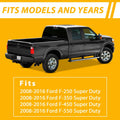Set of 2 Tailgate End Cap Molding Trim for Ford F250 F350 (2008–2016)