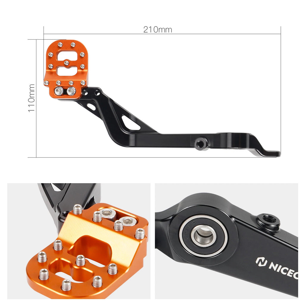 Rear Brake Pedal Step Plate Lever for KTM 250/390 Adventure (2020–2024)