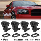 Set of 4 Windshield Washer Nozzles for Toyota Camry Tacoma (85381-44010)