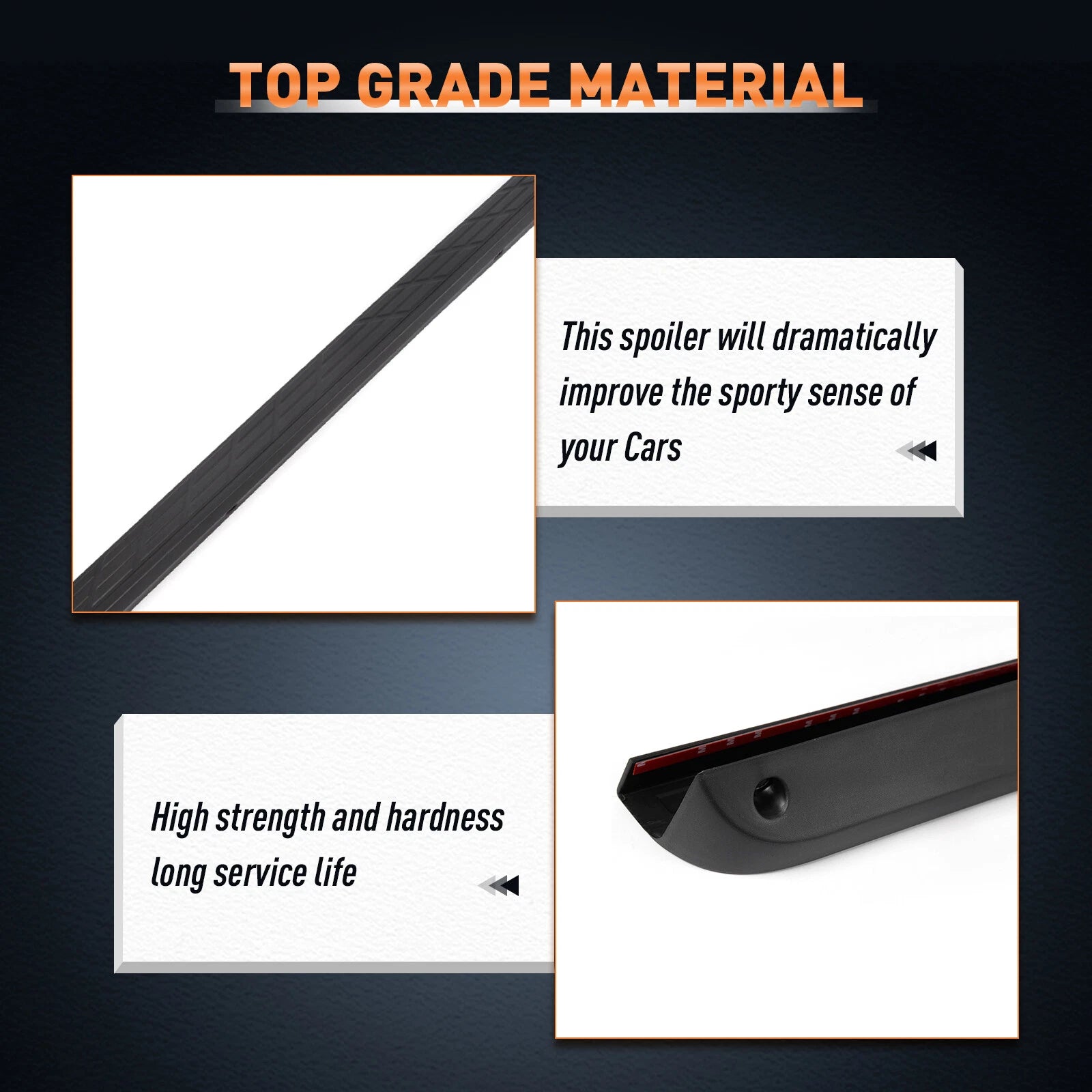 Tailgate Top Cap Protector Trim Molding for Chevy Silverado GMC Sierra (2007–2013)