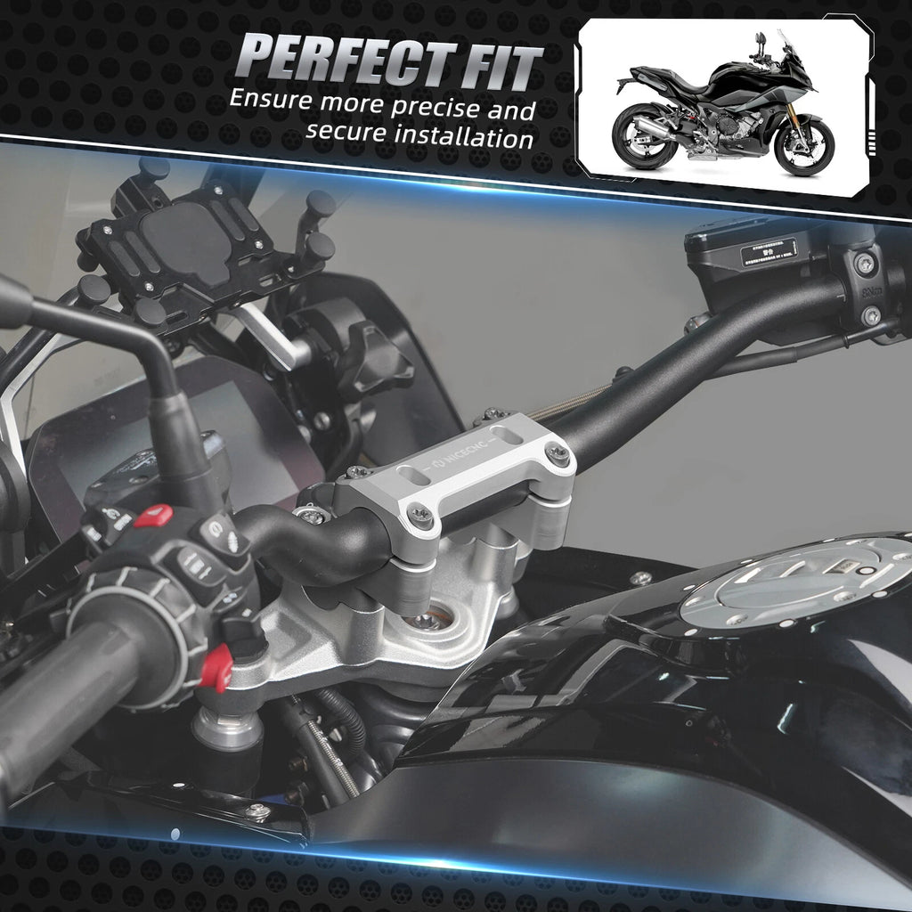 CNC 45mm Handlebar Adapter Risers Clamp Mount for BMW R1250GS Adventure (2019–2024)