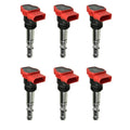 Set of 6 NGK COP Ignition Coils for Audi A4 A6 Quattro (2002–2008)
