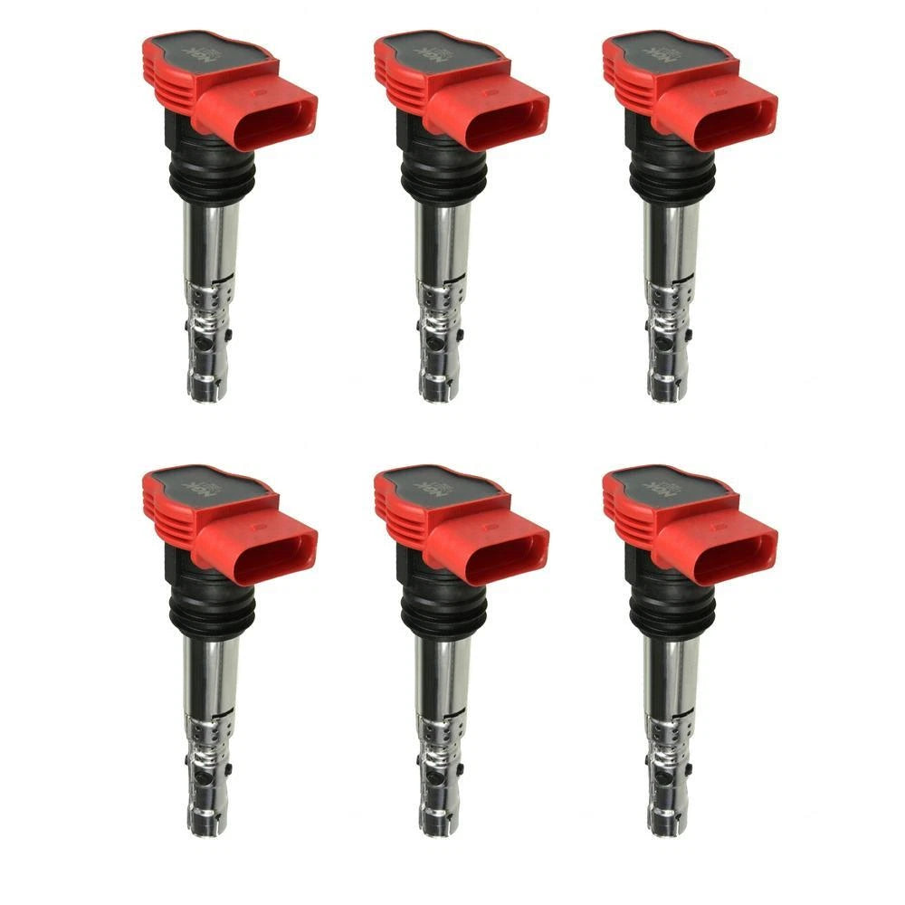 Set of 6 NGK COP Ignition Coils for Audi A4 A6 Quattro (2002–2008)