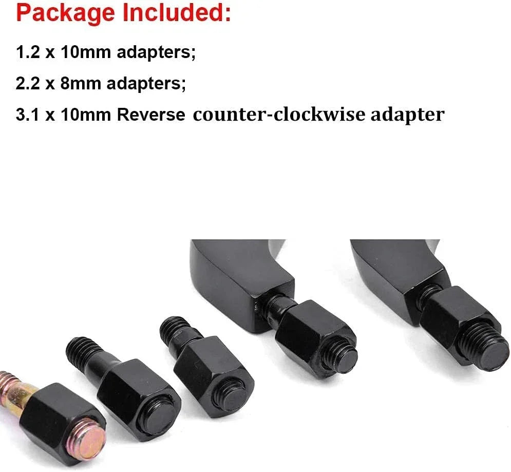 Black Aluminum Rearview Side Mirrors 8/10MM for Universal Motorcycle