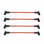 Set of 4 Spark Plug Ignition Coil Wires for Johnson Evinrude Outboard (0582365)