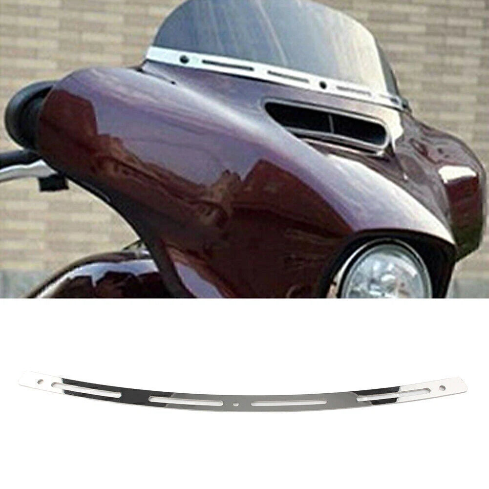 Set of 4 Slotted Batwing Fairing Windshield Trims for Harley Electra Glide (1996–2013)