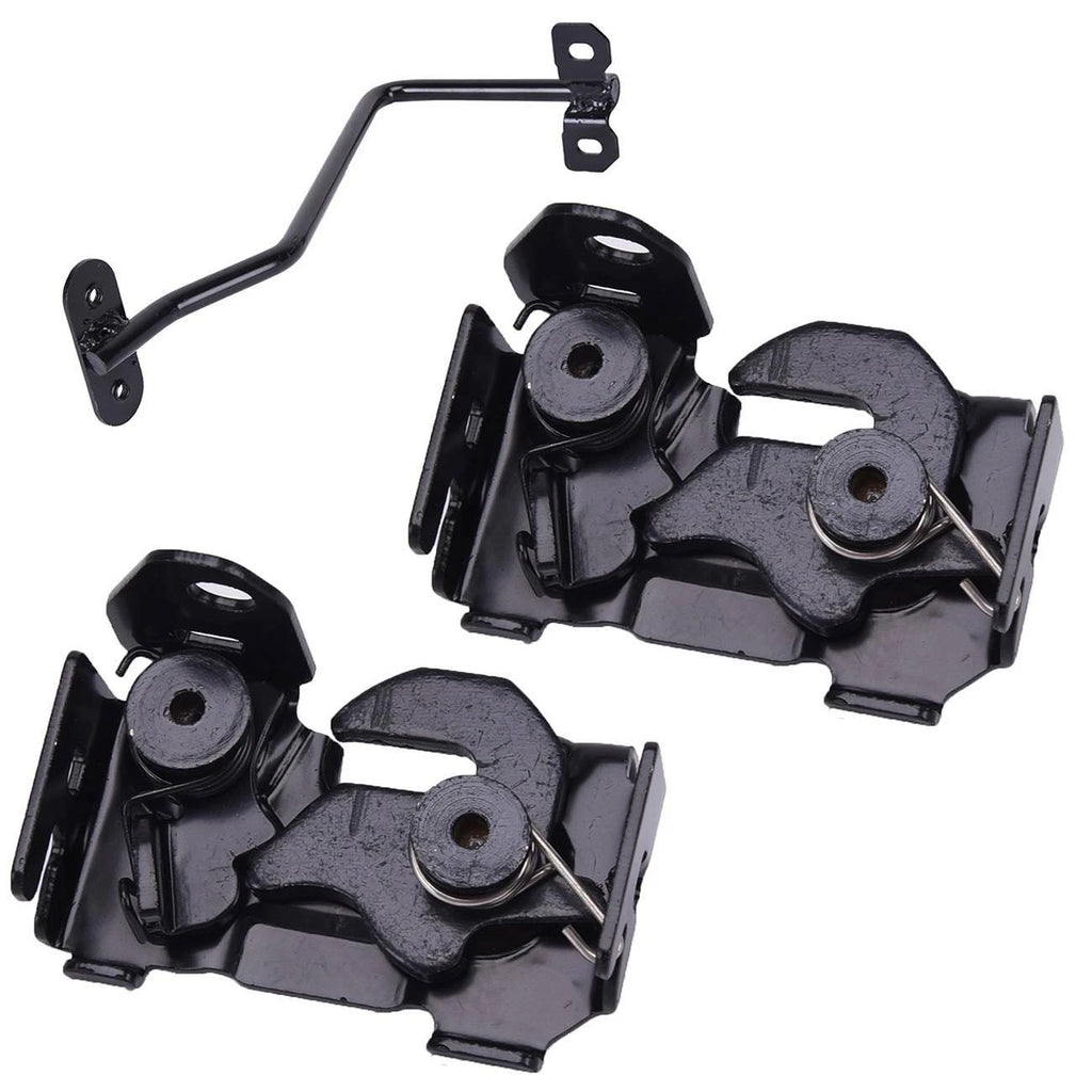 3PCS Hood Safety Catch Latch & Center Support for Mercedes W212 (2009–2016)