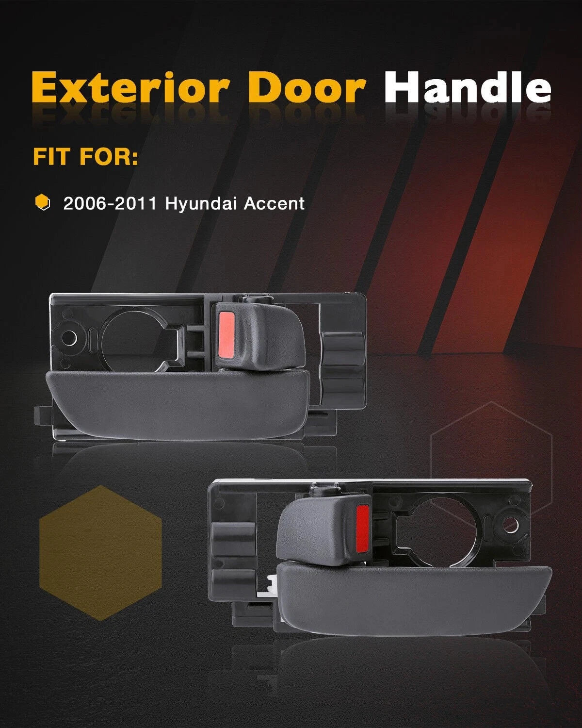 Interior Door Handle Set for Hyundai Accent (2006-2011)