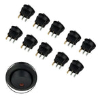 SPST Switch / 12V 10A / Rocker Red LED Light Fittings for Car Boat