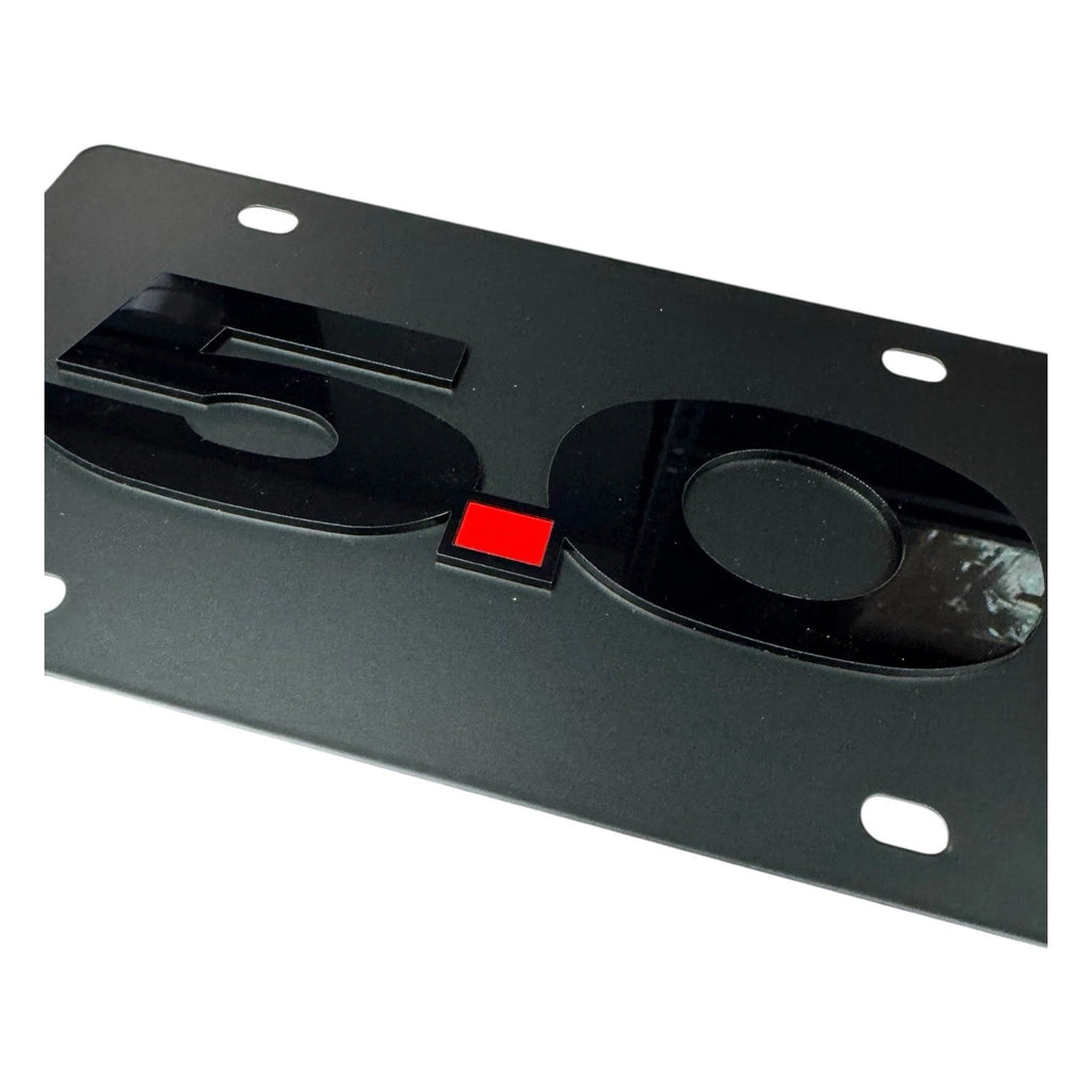 License Plate Cover Premium Black for Chevrolet Camaro (2010–2024)
