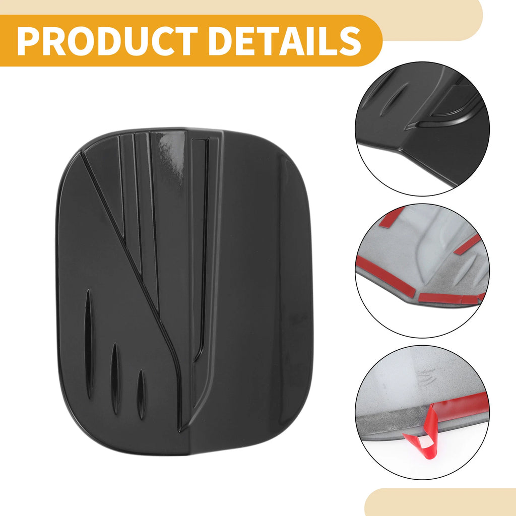 Fuel Tank Door Cap for Honda Civic (2022–2025) Glossy Black Filler Flap Cover