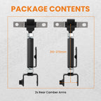 2X Adjustable Rear Camber Arm Suspension for Honda Civic (2001–2005) Acura RSX (2002–2006)