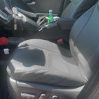 Set of 2 Gray Synthetic Leather Seat Covers for Toyota Prius (2010–2015)