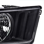 Right Passenger Side Headlight Assembly for Ford Mustang (2005–2009) Black