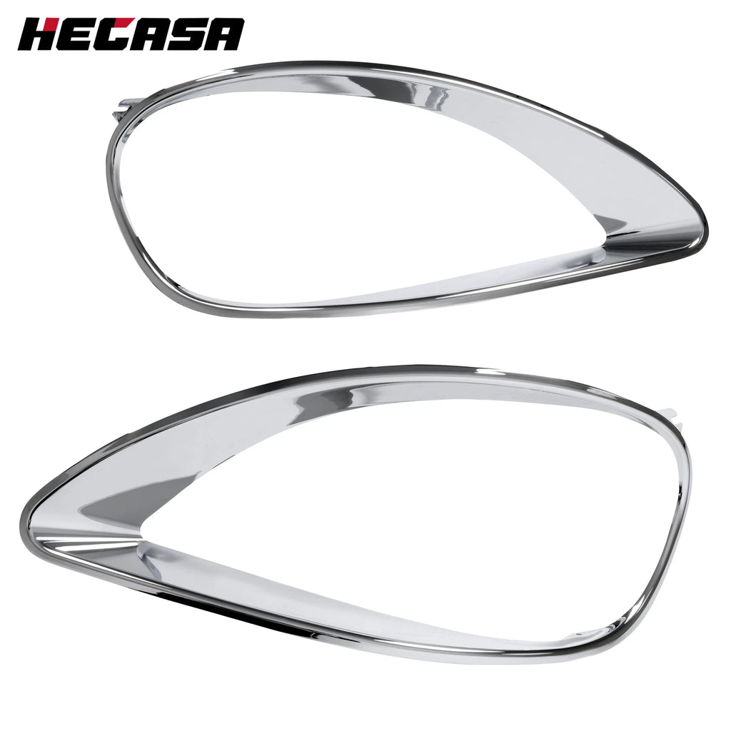 Set of 2 Chrome Headlight Bezel Covers for Freightliner Columbia (2001-2017)
