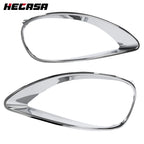 Set of 2 Chrome Headlight Bezel Covers for Freightliner Columbia (2001-2017)