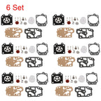 Set of 6 Carburetor Repair Parts for Honda CG260 CG330 Walbro 43CC 52CC