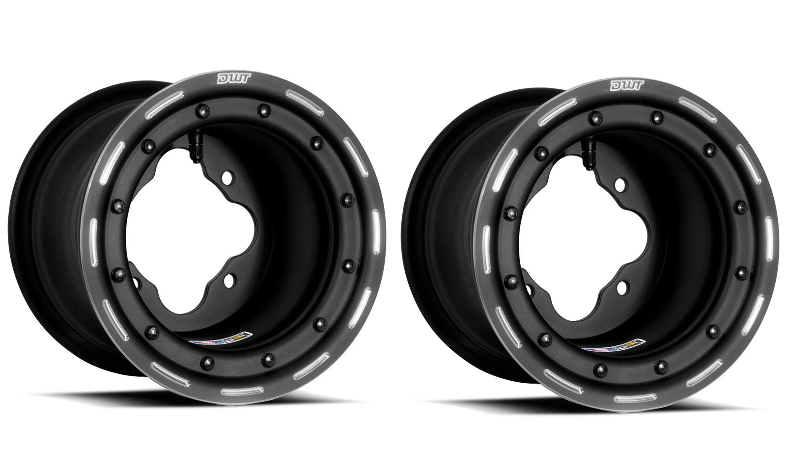 Set of 2 DWT G3 Rear Black Beadlock Wheels for Raptor 700/700R/660 (2006–2023)