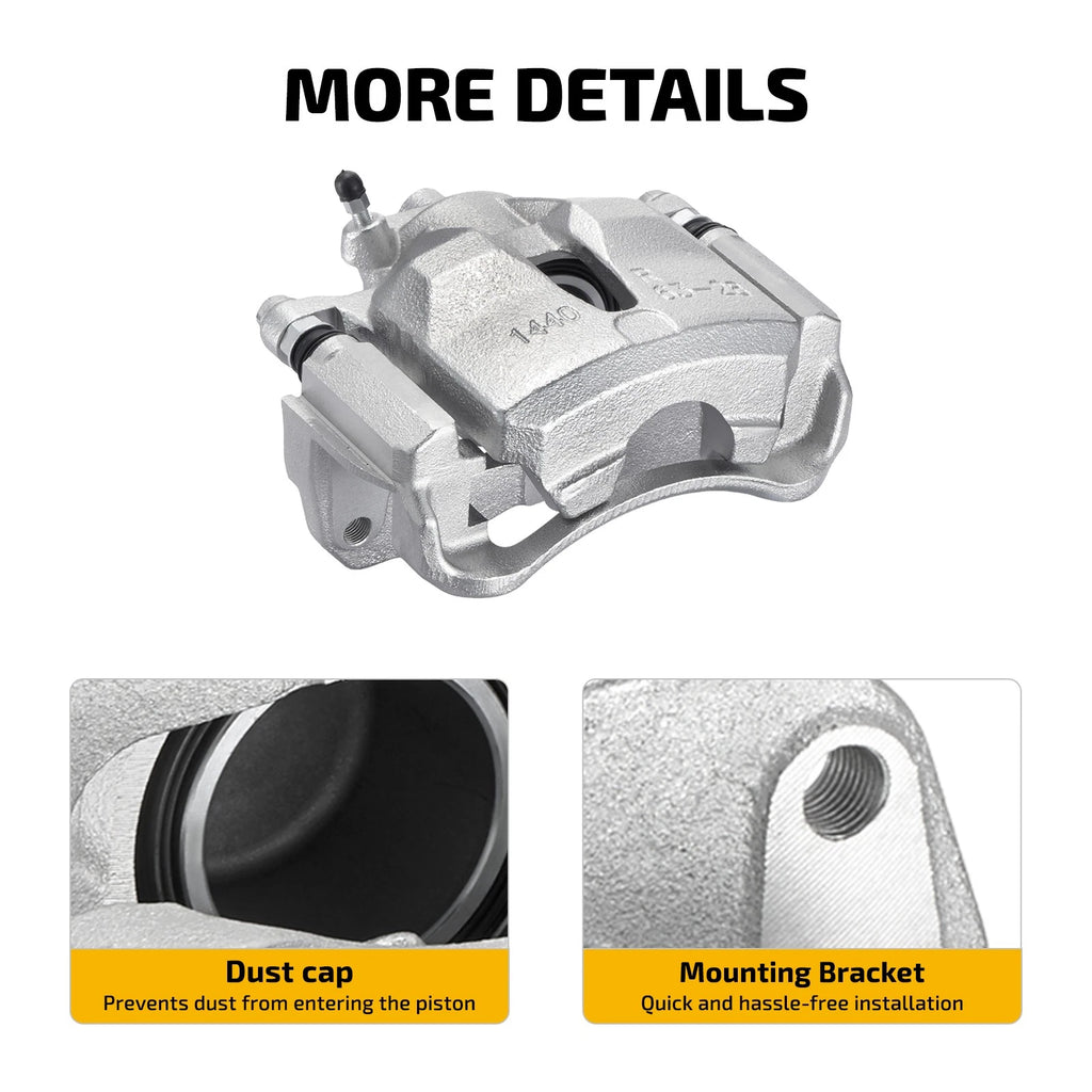 Front Brake Calipers for Toyota Camry (2002-2006) 2.4L 3.0L (2 Pcs)