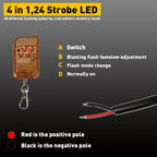 6LED Amber/White Hazard Flash Strobe Light for Trucks (USA)