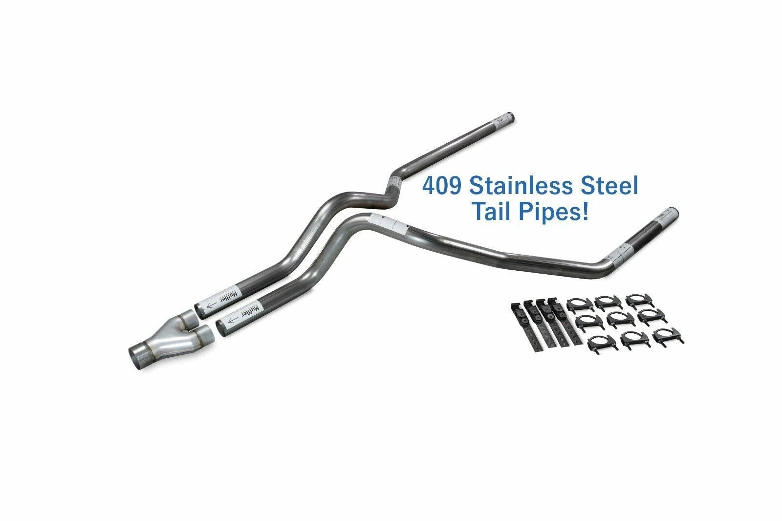 2.5" Stainless Dual Exhaust Kit for Chevy GMC 1500 (1996-1999)
