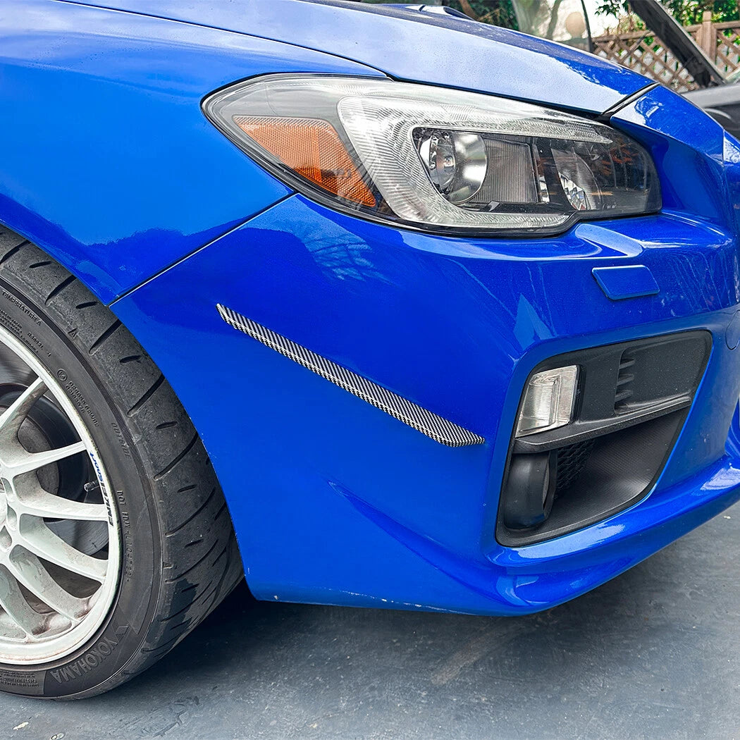 Tape-On Carbon Look Front Vent Trim Canards for Subaru WRX STI (2015–2021)