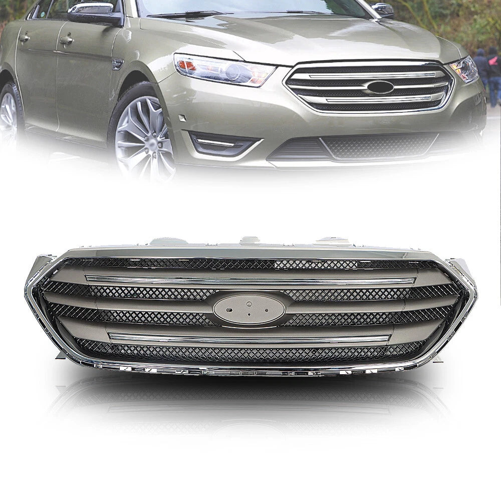 Front Grille Bumper for Ford Taurus (2013–2019) Chrome Mesh