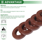 Set of 5 Oil Seal Rotary Shaft Seal FKM Rubber 22x42x8mm
