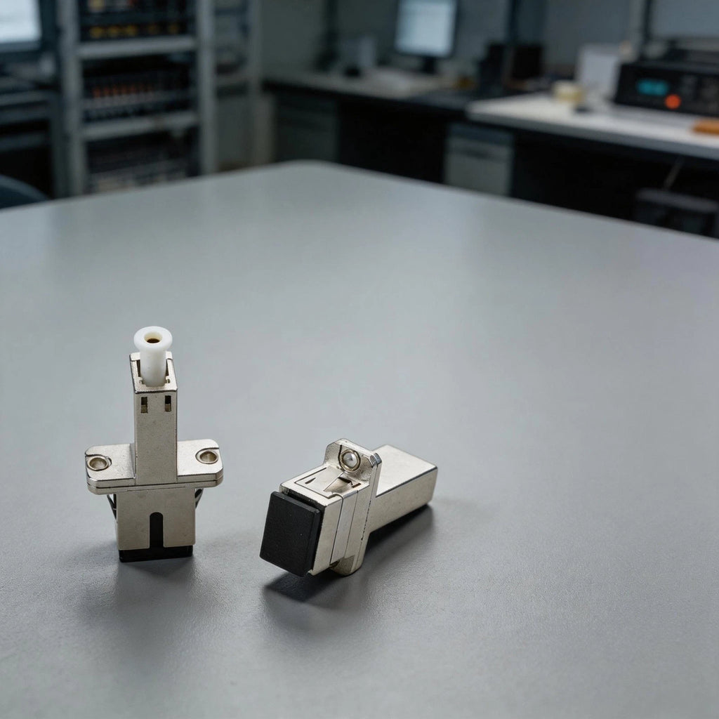 Set of 2 Fiber Optic Adapters for LC to SC Network CATV Systems