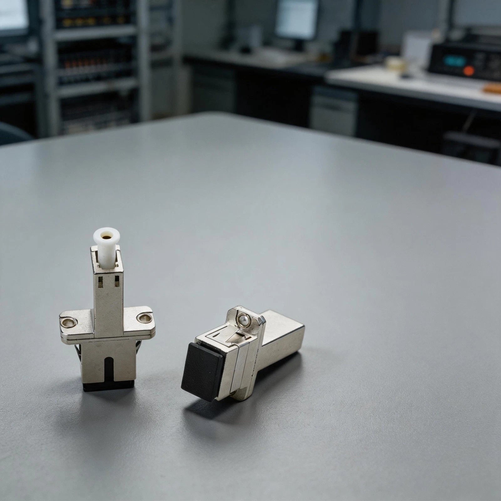 Set of 2 Fiber Optic Adapters for LC to SC Network CATV Systems