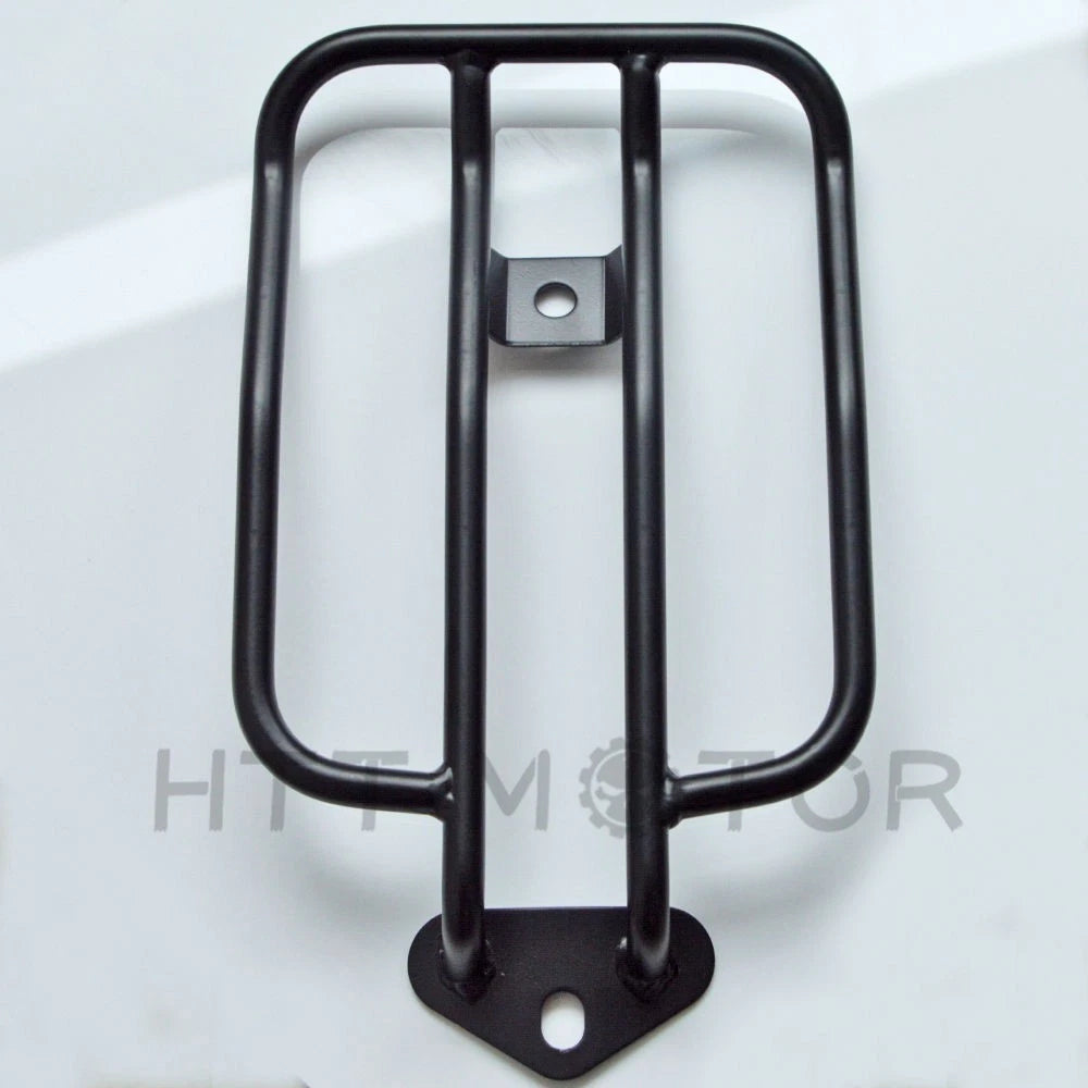Black Solo Seat Luggage Rack & Bolt for Harley Sportster XL883 XL1200 (2004–2015)