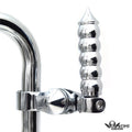 Chrome 2.5" Long Foot Pegs for Harley SuperLow 120 (2011–2020)