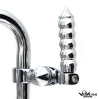 Chrome 2.5" Long Foot Pegs for Harley SuperLow 120 (2011–2020)